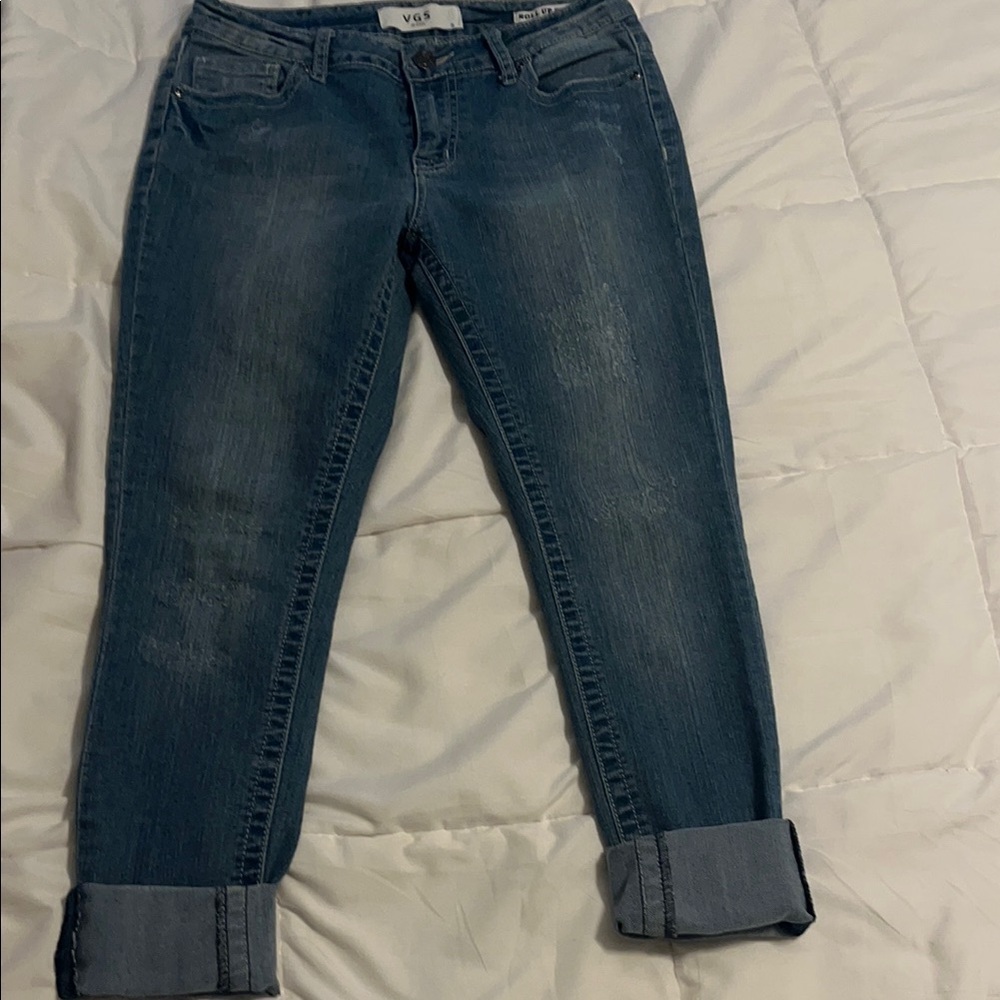 VGS women’s rolled up ankle skinny jeans size 6